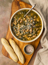 Load image into Gallery viewer, Spicy Sausage, White Bean &amp; Kale Soup
