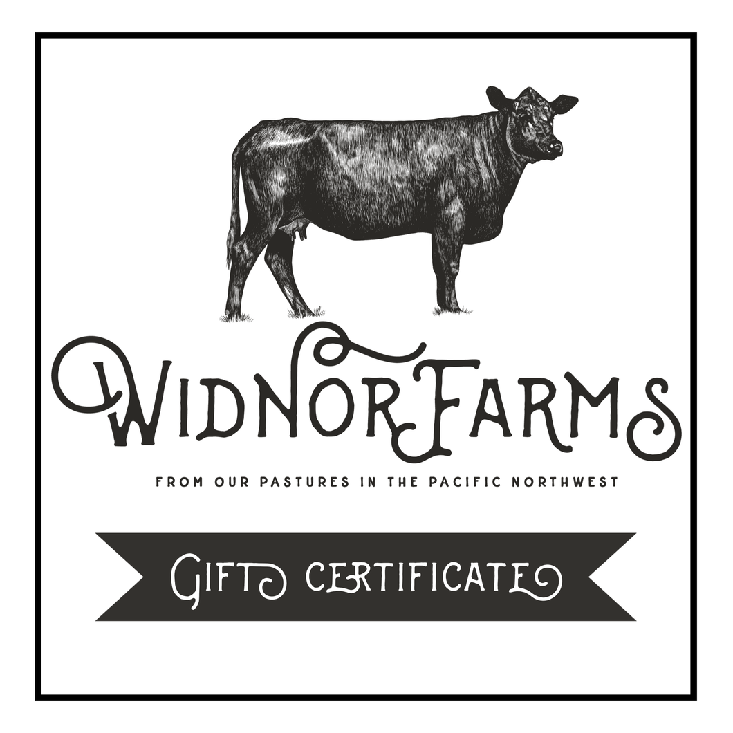 Widnor Farms Gift Certificate